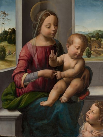 Madone et enfant avec le jeune Saint Jean-Baptiste, vers 1497 - Fra Bartolomeo