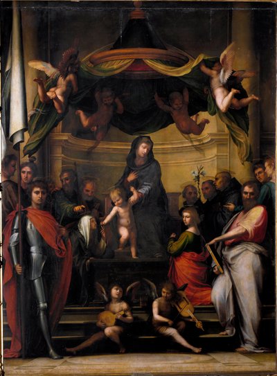La Vierge sur le trône ou « Le Mariage Mystique de Sainte Catherine » - Fra Bartolomeo
