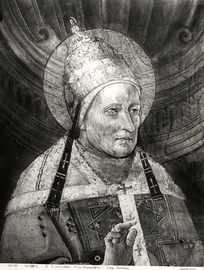 Alexandre I (d.115) de la Chapelle Sixtine - Fra Diamante
