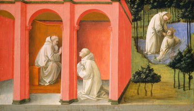 Saint Benoît ordonne à Saint Maur de secourir Saint Placide - Fra Filippo Lippi