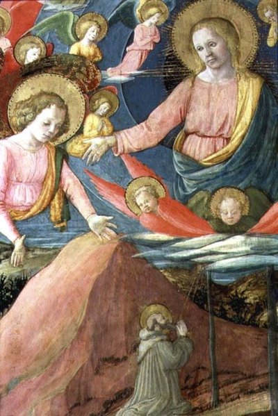 La Mort de Saint Jérôme avec Inghirami comme donateur, détail montrant l