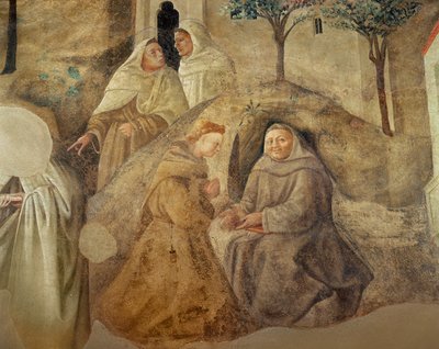La Réforme de la Règle Carmélite (détail) - Fra Filippo Lippi