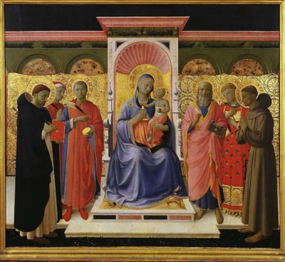 Sacra Conversazione Retable Annalena, vers 1435 - Fra Giovanni Angelico da Fiesole