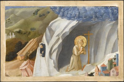 Saint Benoît tenté dans le désert - Fra Giovanni Angelico da Fiesole