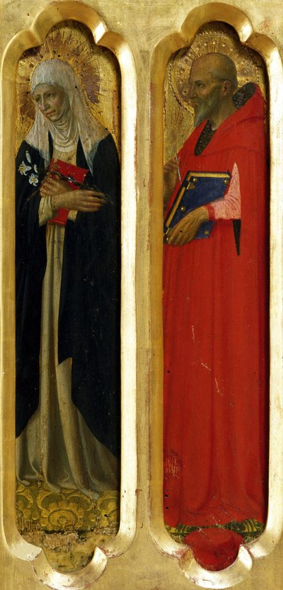 Sainte Catherine de Sienne et Saint Jérôme du retable de Pérouse, ca 1437 - Fra Giovanni Angelico da Fiesole