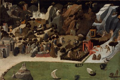 Scènes de la vie des Pères du désert Thébaïde - Fra Giovanni Angelico da Fiesole