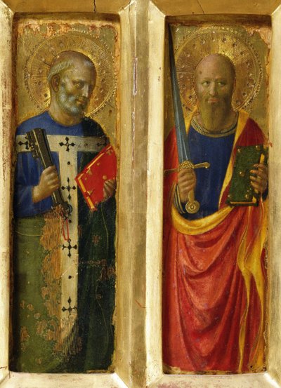 Les apôtres Pierre et Paul du retable de Pérouse, vers 1437 - Fra Giovanni Angelico da Fiesole