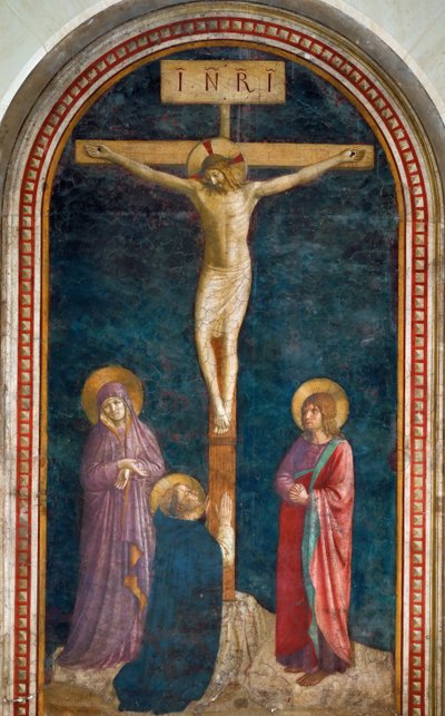 La Crucifixion avec Saint Dominique - Fra Giovanni Angelico da Fiesole