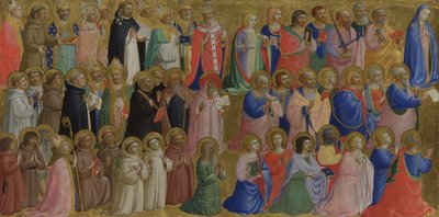 La Vierge Marie avec les apôtres et d
