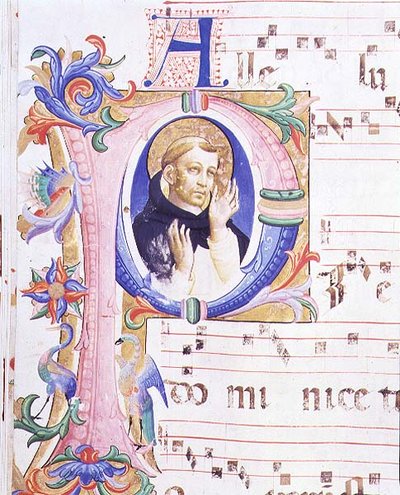 Missel 558 f.24v Initiale historiée 