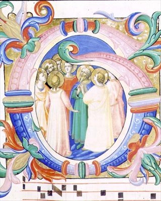 Missel 558 f.41v Initiale historiée 