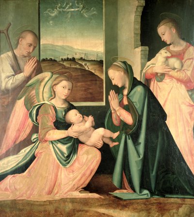 La Sainte Famille avec Sainte Agnès - Fra da Pistoia Paolino