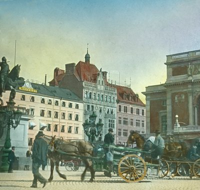 Place Gustav Adolf, Stockholm, Suède, fin 19ème-début 20ème siècle - Fradelle and Young