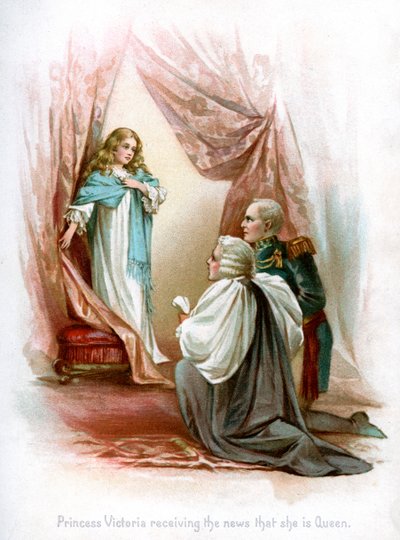La princesse Victoria recevant la nouvelle qu