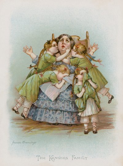 La famille Kenwigs (chromolithographie) - Frances Brundage