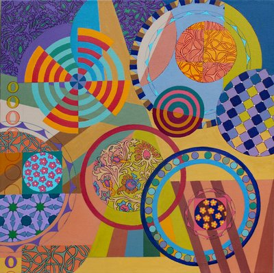 Baila Baila, 2024 (acrylique sur toile) - Frances Ferdinands