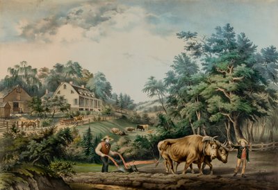 Scènes de ferme américaines. n° 1. - Frances Flora Bond Palmer