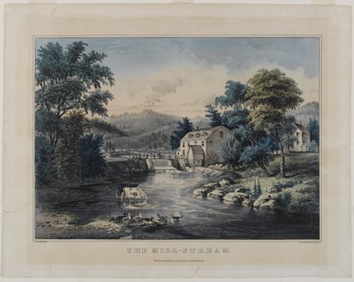Le ruisseau du moulin, publié par Currier & Ives, New York - Frances Flora Bond Palmer