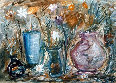 Vases de fleurs - Frances Hodgkins