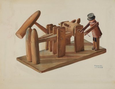 Moulin à estampage de jouets allemand de Pennsylvanie - Frances Lichten