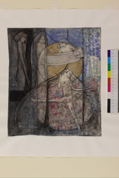 Femme debout derrière le soleil, c.1912-15 - Frances Macdonald