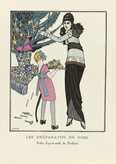 Les Préparatifs de Noël, pub. 1914 - Francesc Xavier Gosé