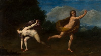 Hippomène et Atalante dans un paysage, c.1598-1660 - Francesco (attr. to) Albani