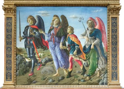 Les trois archanges et Tobie - Francesco (attr. to) Botticini