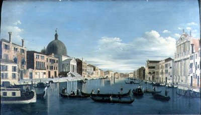 Le Grand Canal, Venise avec San Simeon Piccolo - Francesco (circle of) Tironi