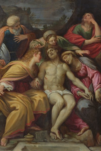 Lamentation du Christ avec Saint Jean, Marie Madeleine, Marie-Salomé, Joseph d
