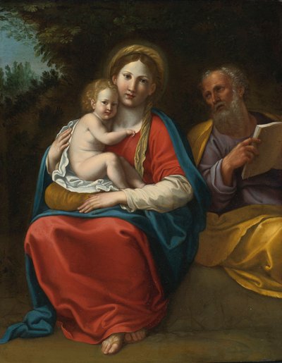 La Sainte Famille dans un paysage - Francesco Albani