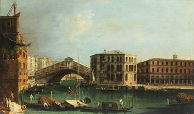 Francesco Albotto Pont du Rialto et Palais Camerlenghi - Francesco Albotto