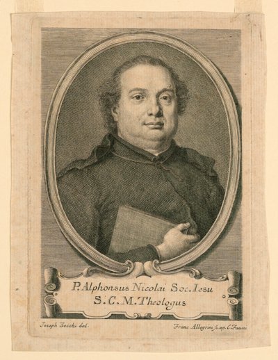 Portrait de P. Alphonsus Nicolai de la Société de Jésus - Francesco Allegrini