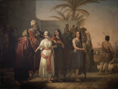 Tobias prend congé de ses beaux-parents avec sa femme pour retourner chez son père - Francesco Antonibon di Venezia