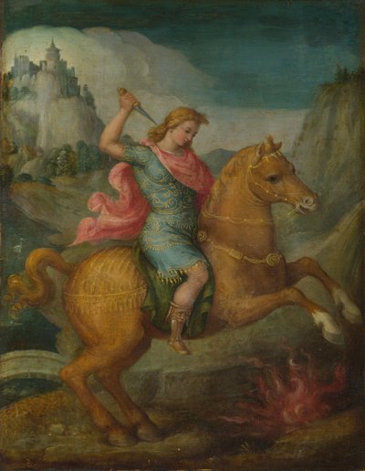 Marcus Curtius, vers 1525 - Francesco Ubertini Bacchiacca