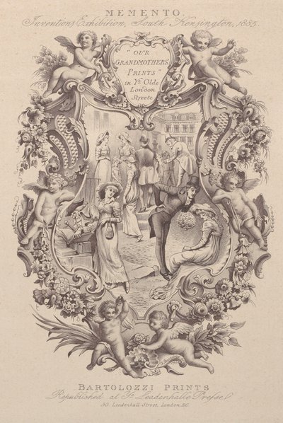 Publicité pour Memento, Exposition des Inventions, South Kensington, 1885, vers 1885 - Francesco Bartolozzi
