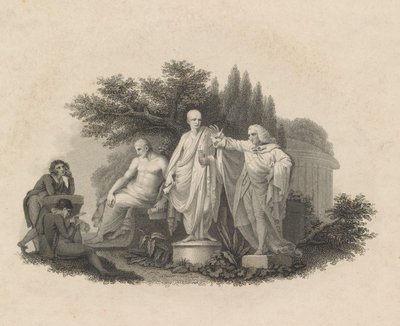 Démosthène, Cicéron et William Pitt, comte de Chatham, 1750-1815 - Francesco Bartolozzi