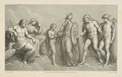 Hercule présenté à Jupiter et Junon - Francesco Bartolozzi