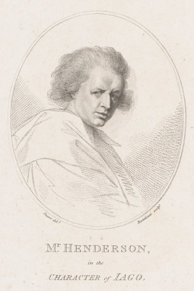 John Henderson, dans le rôle de Iago dans Othello de Shakespeare, 1786 - Francesco Bartolozzi