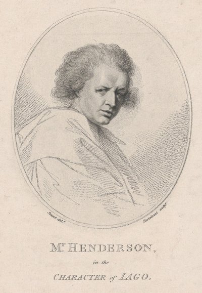 John Henderson, dans le rôle de Iago dans Othello de Shakespeare, 1786 - Francesco Bartolozzi