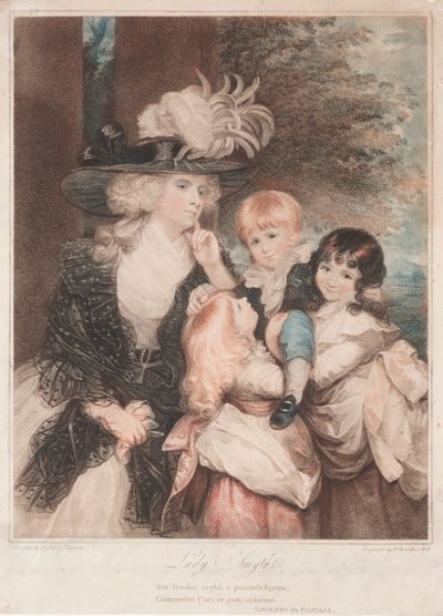 Lady Smith et ses enfants, 1789 - Francesco Bartolozzi