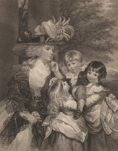 Lady Smith et ses enfants, 15 mars 1789 - Francesco Bartolozzi