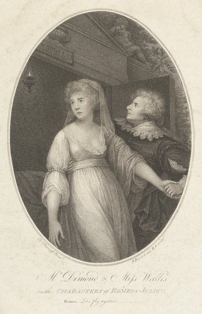 M. Dimond et Mlle Wallis dans les rôles de Roméo et Juliette, 1er mai 1796 - Francesco Bartolozzi