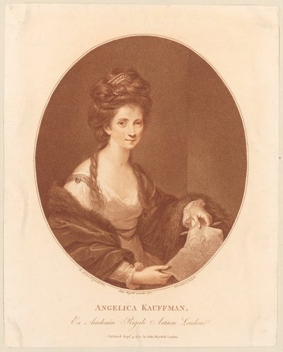 Porträt von Angelika Kauffmann - Francesco Bartolozzi