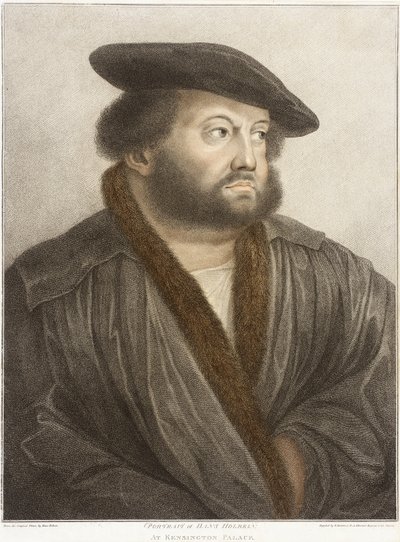 Portrait de Hans Holbein au palais de Kensington - Francesco Bartolozzi