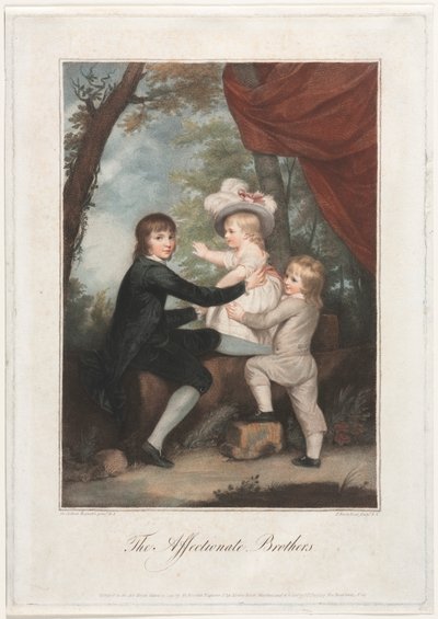 Les frères affectueux (Les enfants Lamb) - Francesco Bartolozzi