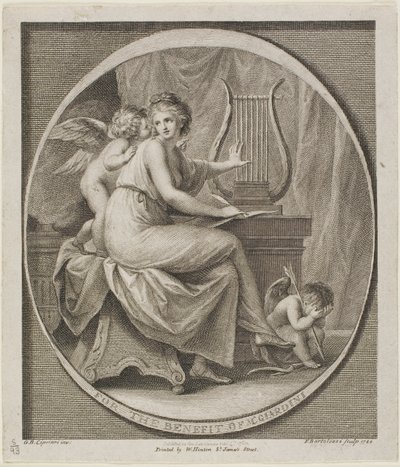 Billet pour le bénéfice de M. Gardini - Francesco Bartolozzi