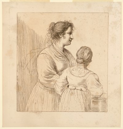 Deux jeunes femmes, l