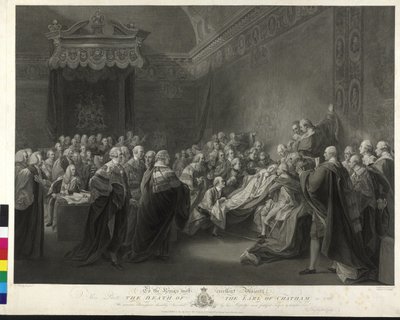 William Pitt La mort du comte de Chatham - Francesco Bartolozzi