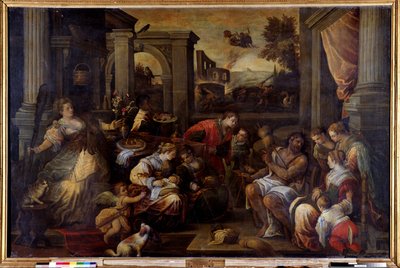Hercule et Omphale - Francesco Bassano